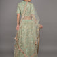 Rajwada Light Green Embellished Net Stitched Lehenga Set For Women