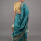 Rajwada Teal Woven Silk Blend Saree with Unstitched Blouse for Women