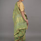 Rajwada Light Green Woven Cotton Blend Saree with Unstitched Blouse for Women