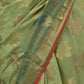 Rajwada Light Green Woven Cotton Blend Saree with Unstitched Blouse for Women