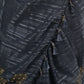 Rajwada Grey Georgette Woven Saree With Unstitched Blouse For Women