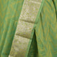 Rajwada Green Cotton Blend Woven Saree with Unstitched Blouse for Women