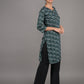 Rajwada Dark Green Bandhani Print Cotton Stitched Kurta for Women