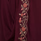 Rajwada Purple Crepe Embroidered Stitched Indo-Western Dress For Women
