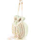Rajwada Light Green Embroidered Potli Bag For Women