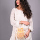 Rajwada Yellow Embroidered Potli Bag For Women