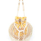 Rajwada Yellow Embroidered Potli Bag For Women
