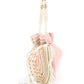 Rajwada Pink Embroidered Potli Bag For Women