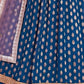 Rajwada Blue Silk Blend Embroidered Semi-Stitched Lehenga For Women