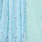 Rajwada Sky Blue Georgette Embroidered Semi-Stitched Lehenga For Women
