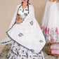 Rajwada White Georgette Embroidered Semi-Stitched Lehenga For Women