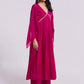 Rajwada Pink Organza Embroidered Stitched Kurta Set For Women