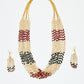 Rajwada Multicolor Alloy Beaded Pearl Jewellery Set For Women