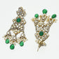 Rajwada Golden And Green Alloy Kundan And Stone Jewellery Set For Women