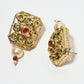 Rajwada Marron Alloy Beaded Pearl Jewellery Set For Women