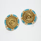 Rajwada Off White And Blue Alloy Beaded Pearl Jewellery Set For Women