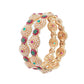 Rajwada White & Golden Alloy Embellished Bangles For Women