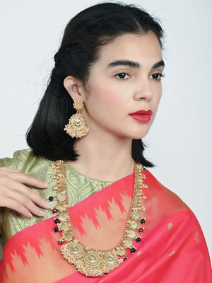 Rajwada Multicolor Alloy Kundan And Stone Jewellery Set For Women