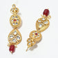 Rajwada Golden Alloy Kundan Jewellery Set For Women
