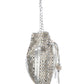 Rajwada Silver Cotton Blend Embellished Potli For Women