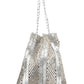 Rajwada Silver Cotton Blend Embellished Potli For Women