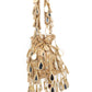 Rajwada Beige Suede Embellished Potli For Women