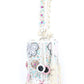 Rajwada White Suede Embellished Potli For Women
