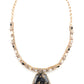 Rajwada Black Mixed Metal Embellished Neck Piece Set For Women