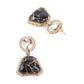 Rajwada Black Mixed Metal Embellished Neck Piece Set For Women