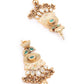 Rajwada Gold Mixed Metal Embellished Neck Piece Set For Women