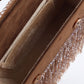 Rajwada Brown Suede Embellished Hand Bag For Women
