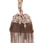Rajwada Brown Velvet Embellished Potli For Women