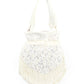 Rajwada White Velvet Embellished Potli For Women