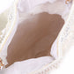Rajwada White Velvet Embellished Potli For Women