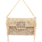 Rajwada Gold Cotton Blend Embellished Hand Bag For Women
