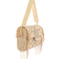 Rajwada Gold Cotton Blend Embellished Hand Bag For Women
