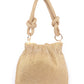 Rajwada Gold Silk Blend Embellished Hand Bag For Women