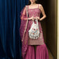 Rajwada White Suede Embellished Potli For Women