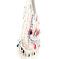 Rajwada White Suede Embellished Potli For Women