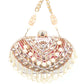 Rajwada Multicolor Cotton Blend Embellished Clutch For Women