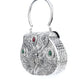 Rajwada Off White Suede Embellished Hand Bag For Women