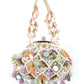 Rajwada Multicolor Suede Embellished Hand Bag For Women