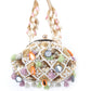 Rajwada Multicolor Suede Embellished Hand Bag For Women