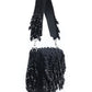 Rajwada Black Suede Embellished Hand Bag For Women