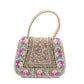 Rajwada Multicolor Suede Embellished Hand Bag For Women