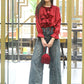 Rajwada Maroon Suede Embellished Potli For Women