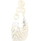 Rajwada Off White Suede Embellished Hand Bag For Women