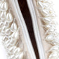 Rajwada Off White Suede Embellished Hand Bag For Women