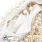Rajwada Off White Suede Embellished Hand Bag For Women