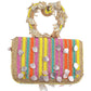 Rajwada Multicolour Velvet Embellished Clutch For Women